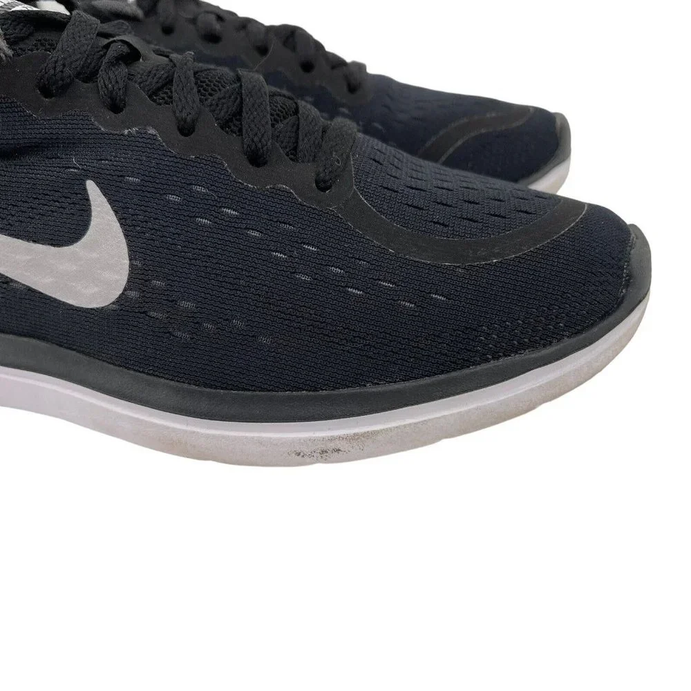 Nike Flex Black 904236-001 Junior Trainers Size‎ 5 Black White Sneakers Shoes